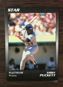 1990 Star Company KIRBY PUCKETT   Platinum Pomo  Limited Edition Card  I9020713