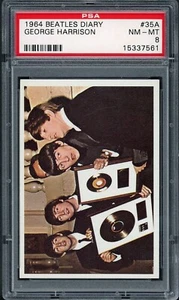 1964 Beatles Diary / George Harrison # 35A PSA 8 - Bild 1 von 2