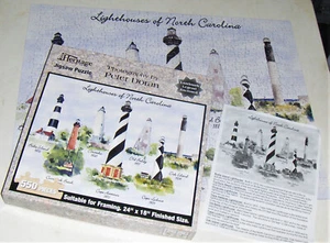 Heritage by Peter Doran "LIGHTHOUSES Of NORTH CAROLINA" NC 0BX Puzzle - Bild 1 von 4