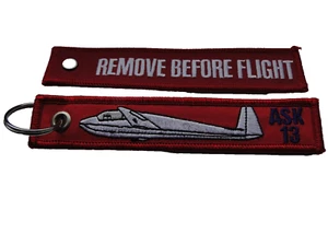 Schlüsselanhänger  Remove before flight    ASK 13   ca 13x2,5 cm - Bild 1 von 1