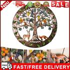 Wall Decor with Tree Birds Deer and fox Hand-Painted Metal Artwork for Home