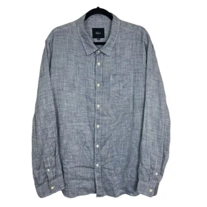 Rails Men's Wyatt Washed BlueGreyChambray Long Sleeve Button Down Shirt Size XXL - Picture 1 of 8