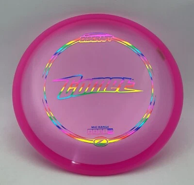 new Discraft Z Comet Pink 177+ grams disc golf  mid range under stable rainbow - Image 1 of 3