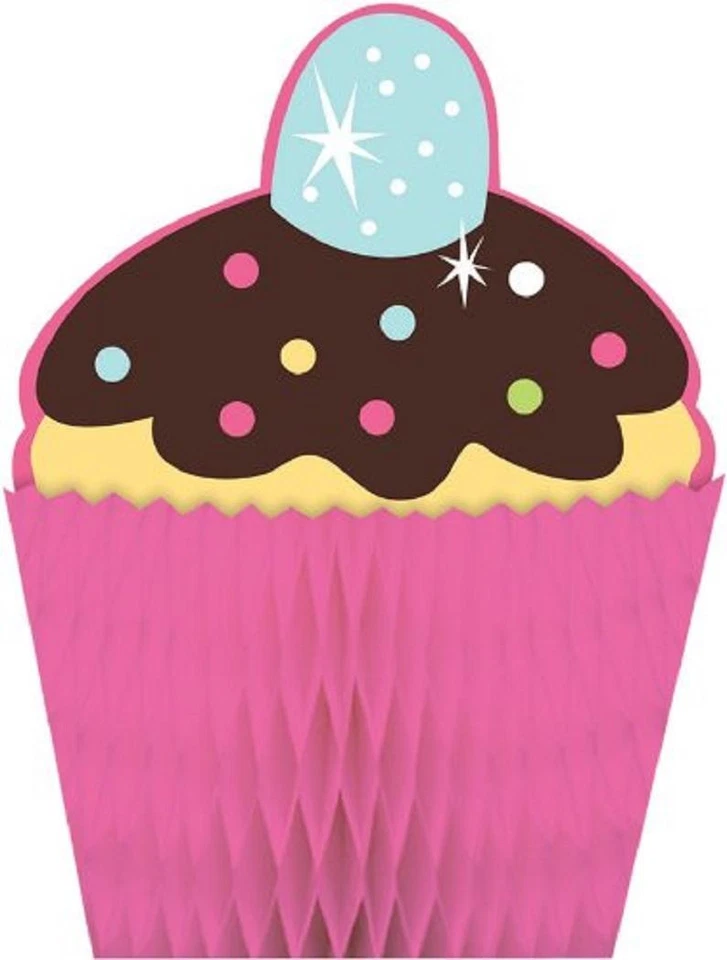 Sweet Treat Cupcake Dessert Polka Dot Birthday Party Decoration Centerpiece - Image 1 of 1