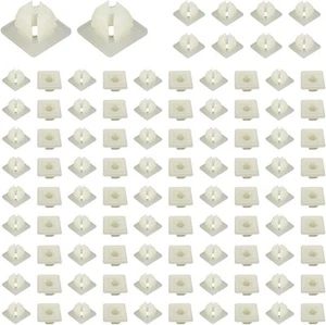 100 PCS License Plate Screw Inserts, Nylon Inserts for Front 100 - Imagen 1 de 6
