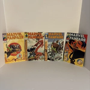 Set Completo Marvel Fanfara 34-37 Guerrieri Tre Loki Thor Charles Vess - Foto 1 di 6