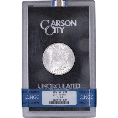 1883-CC $1 Morgan Silver Dollar ~ NGC MS 64 - GSA w/Box & COA - Image 1 of 4