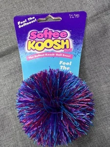 Rare Softee Koosh Ball Vintage Toy Purple Pink Blue 1994 OddzOn limited release - Picture 1 of 2