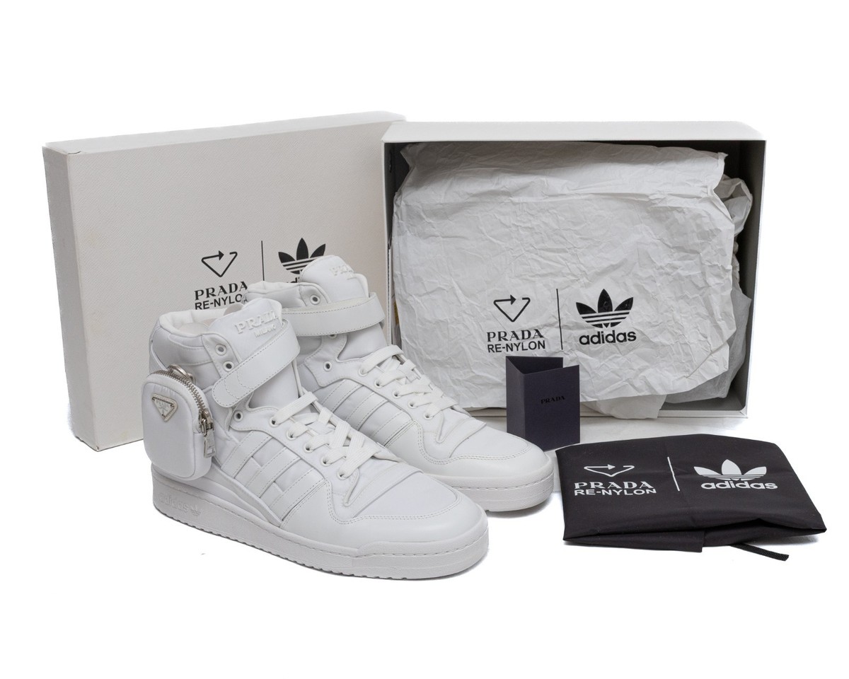 adidas Prada x Forum High White for Sale | Authenticity