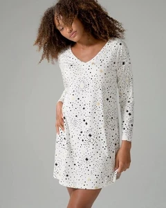 Soma Cool Nights Long Sleeve Nightgown Size M Women - Picture 1 of 9
