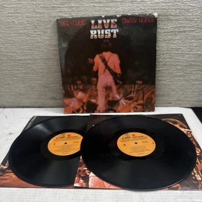 Neil Young and Crazy Horse Live Rust 1979 12" Double Vinyl LP Record 2RX 2296 - Image 1 of 4