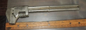 Vintage 11" DIAMOND CAULK HORSESHOE CO. Adjustable Monkey Wrench DILUTH MINN USA - Picture 1 of 15