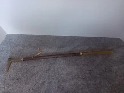 MCM Largo Alcance GREYHOUND CABEZA DE PERRO ZAPATO CUERNO De Colección, 20" de Largo Foto 1 de 4