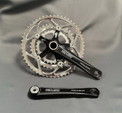 Truvativ Rouleur Crankset Road Bike 170mm 53/39/30t 10s GXP 5-Bolt 130/74mm BCD - Image 1 of 4