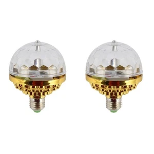  2 Count Mini Led Leuchte Party Disco Licht Rotierendes -Glühbirne - Bild 1 von 12