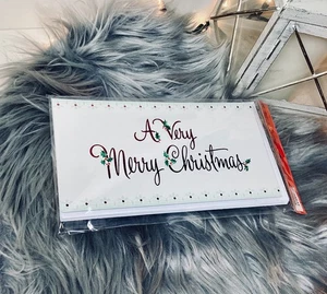 Hallmark A Very Merry Christmas Cards Money Gift Card Holder 6 Cards + Envelopes - Picture 1 of 3
