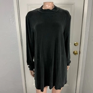 Eileen Fisher Damen Shirt XL Karriere Mock Neck Cupro Tunika Langarm Y4-18 - Bild 1 von 7