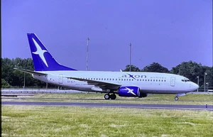 Boeing 737-35 mm Avión Color Slide-Axon Airlines - SX- BLT - Ver Nota - Imagen 1 de 1