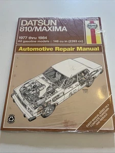 NEW HAYNES DATSUN 810 / MAXIMA 1977 thru 1984 All Gas Models Repair Manual. New - Picture 1 of 3