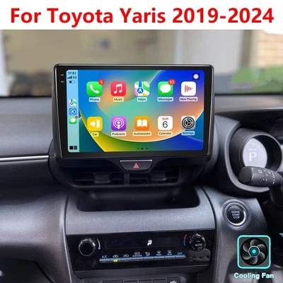 For Toyota Yaris 2019-2024 Wireless CarplayAndrod AutoCar Radio Android GPS WIFI - Image 1 of 4