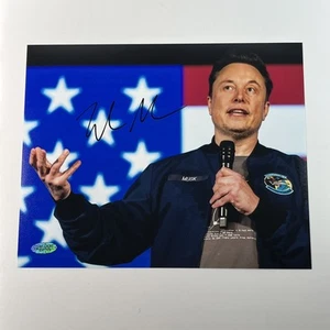 Elon Musk (Tesla,DOGE) Autographed 8x10 Photo Signed COA Hologram - Picture 1 of 7