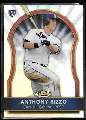 2011 Finest #97 Anthony Rizzo Refractor #/549 Rookie San Diego Padres RC - Image 1 of 2