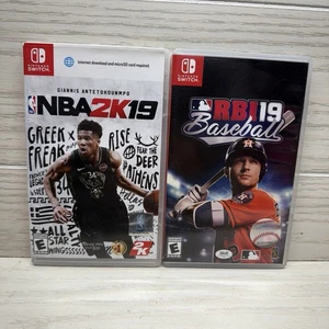 RBI 19 Baseball + NBA 2K19 (Nintendo Switch, 2019) - Picture 1 of 7
