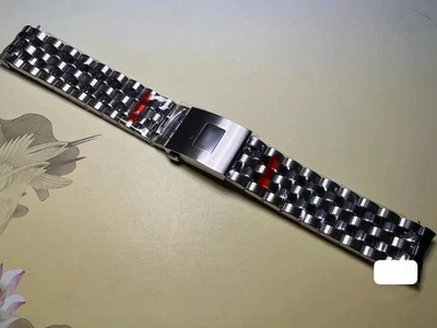 Pulseira de relógio de aço inoxidável 20 mm 21 mm ajuste IWC Pilot Mark17 18 IW377714/17/10 - Imagem 1 de 4