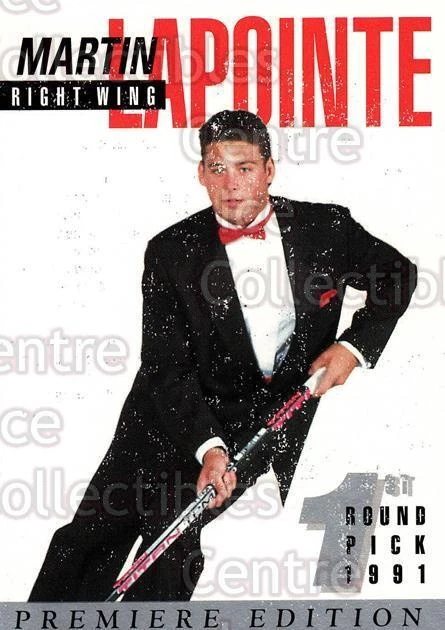 1991 Arena Draft Picks #8 Martin Lapointe - Image 1 of 1