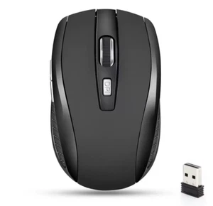 Wireless Mouse 2.4G Portable Mobile Optical Office Mouse Adjustable - Picture 1 of 6