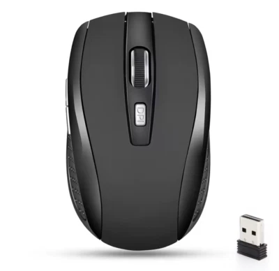 Wireless Mouse 2.4G Portable Mobile Optical Office Mouse Adjustable - Image 1 of 4