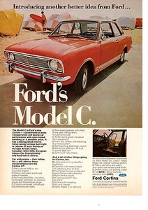 1967 FORD CORTINA MODEL C ~ CLASSIC ORIGINAL PRINT AD - Imagen 1 de 1