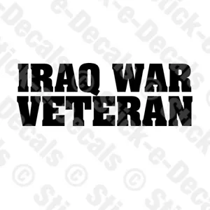IRAQ WAR Operation Iraqi Freedom Combat Military Vinyl Decal Sticker - Picture 1 of 6