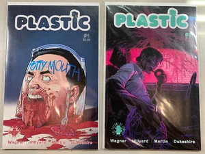 Lot of 2x Plastic Comic Book #1 #2 Image Comics Mature April Fools Variant Cover - Picture 1 of 4