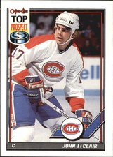 1991-92 (CANADIENS) O-Pee-Chee #209 John LeClair Rookie