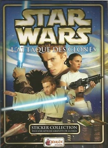 FRENCH Star Wars Attack Of The Clones (AOTC) Sticker Album 2002 Unused - Picture 1 of 1