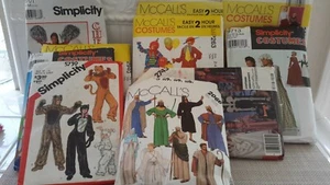 Lot of 11 Assorted Costume McCall's Simplicity Sewing Patterns CUT  - Picture 1 of 4