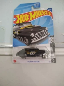 2022 Hot Wheels #155 Rod Squad 1/5 '47 CHEVY FLEETLINE Black w/Chrome Lace Spoke - Picture 1 of 2