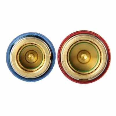 CARBOLE Auto A/C Manifold Air Condition Quick Connector Coupler High Low Adapters Kit