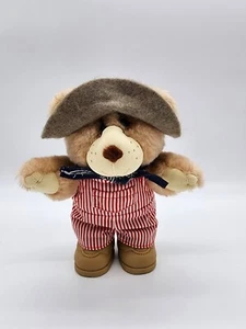 2002 Furskins Bear Plush Small Stuffed Animal Brown with Outfit Collectible Toy - Picture 1 of 5