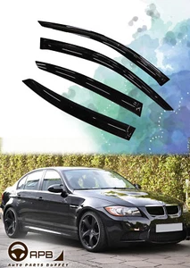 For BMW 3 Series E90 04-13 Deflector Window Visors Guard Vent Weather Shield - Picture 1 of 5