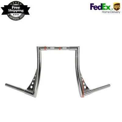 For Harley Sportster XL 883 1200 FLS 14"  Inch Rise Ape Hangers Handlebar New Foto 1 de 4