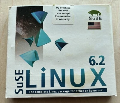 SuSE Linux 6.2 Software 6 CDs Cardboard Folder - Image 1 of 3
