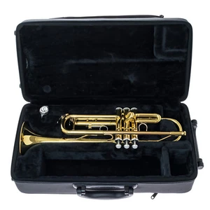 Brand New YAMAHA Trumpet - YTR 3335 in GOLD LACQUER - SHIPS FREE WORLDWIDE - Picture 1 of 10