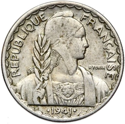 Moneda Indochina Francesa - 20 Céntimos 1941 S - San Francisco Foto 1 de 2