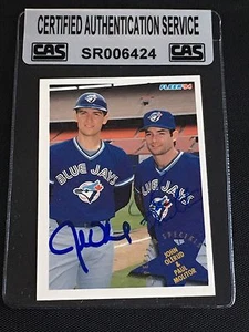 JOHN OLERUD & PAUL MOLITOR 1994 FLEER SIGNED AUTOGRAPHED CARD #707 CAS AUTHENTIC - Picture 1 of 1