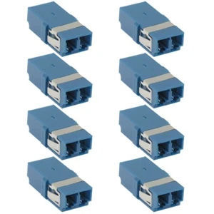 8 x connecteur coupleur adaptateur fibre optique monomode LC à LC Duplex bleu - Photo 1/2