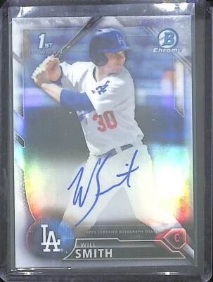 2016 Bowman Chrome Refractor Autograph #CDA-WS Will Smith No 108 of 499 - Image 1 of 2
