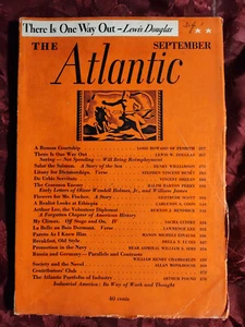 ATLANTIC September 1935 Vincent Sheean Gertrude Scott Henry Williamson   - Picture 1 of 1