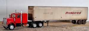 1/87 Promotex GMC General with 45' Weathered Preferred Pool 102 Custom Trailer - Picture 1 of 6